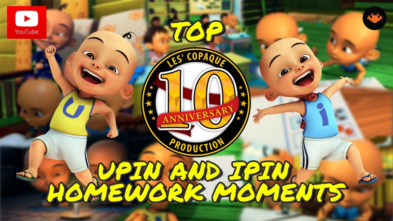 Upin And Ipin Top 10 Upin And Ipin Homework Moments Youtube