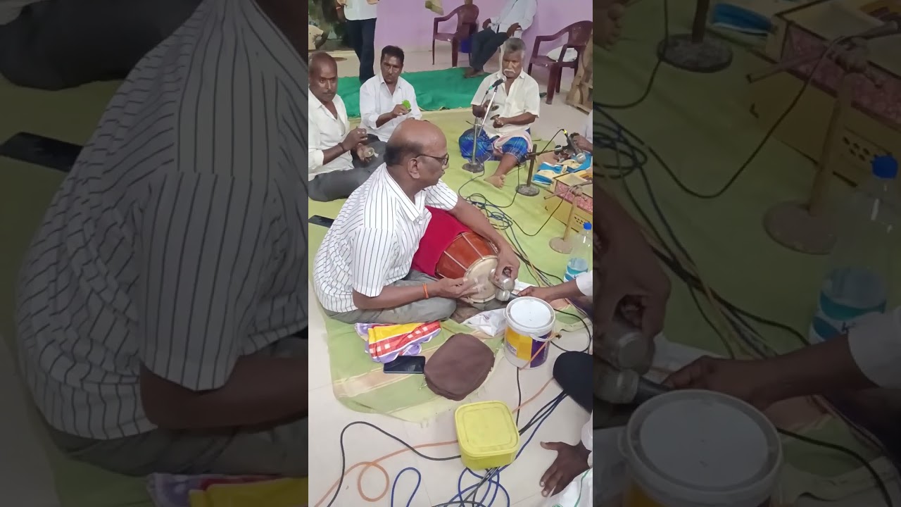 గురజాలపల్లి రాములవారి ఆలయ వద్ద ఏకాహ మహోత్సవం డోలక్( శ్రీమన్నారాయణ గురువుగారు)