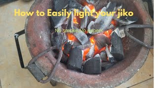 Simple and fast way to light Your Charcoal Jiko