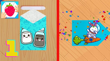 Paper Fold - Gameplay Part 1 All Levels 1-18 (Android, iOS)