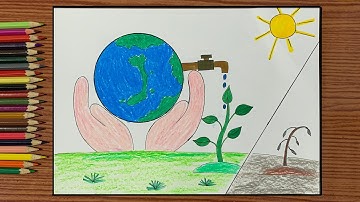 Vẽ tranh cổ động tuyên truyền tiết kiệm nước