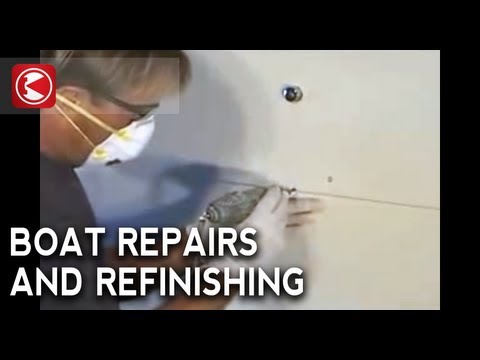 Professional Gelcoat Repairs using Preval Spraygun...