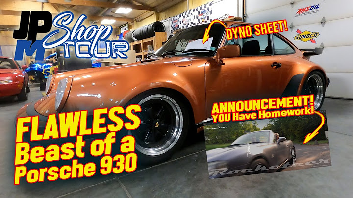 SHOP TOUR - Flawless Air Cooled Porsche 930 fresh off the Dyno - PLUS - HUGE Announcement!