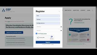 How to apply to CEF Event