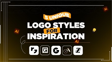 How To Design 5 Unique Logo Styles in Adobe Illustrator for Creative Inspiration | Design Tutorial