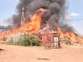 В Канске пожар уничтожил частную лесопилку