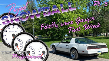 Speedhut Gauges install on my Thrid Gen Trans Am Project SnowBall