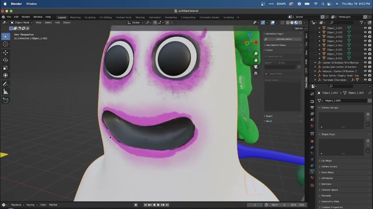 How Many Garten of BanBan Characters can I get into Blender? - YouTube