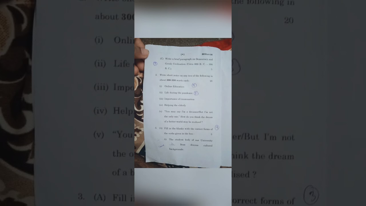 ignou Exam BEGLA-135