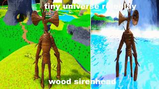 How to get WOOD SIRENHEAD BADGE + MORPH in TINY UNIVERSE ROLEPLAY [REWORKED SIRENHEAD] ROBLOX!