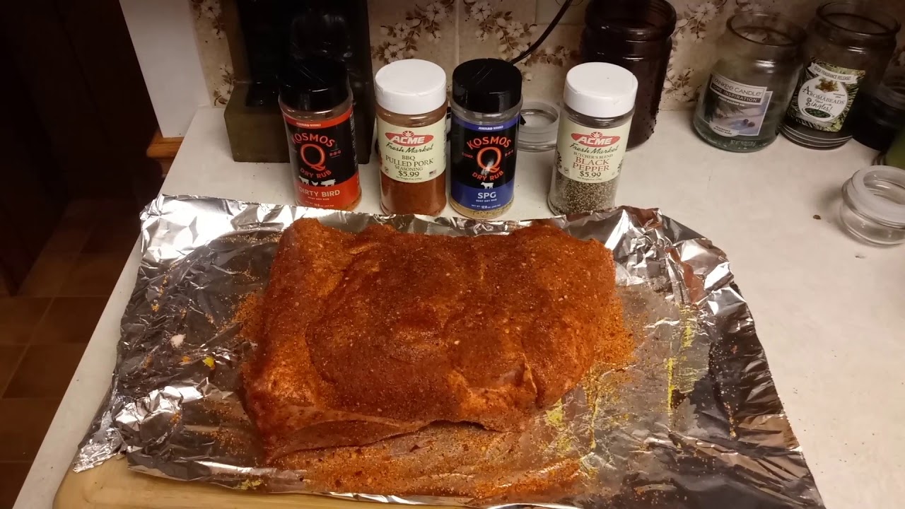 Boston butt on the Oklahoma Joe Highland reverse flow smoker YouTube