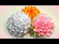 Георгин канзаши, новый лепесток из лент 5см  МК / diy satin ribbon flower, kanzashi