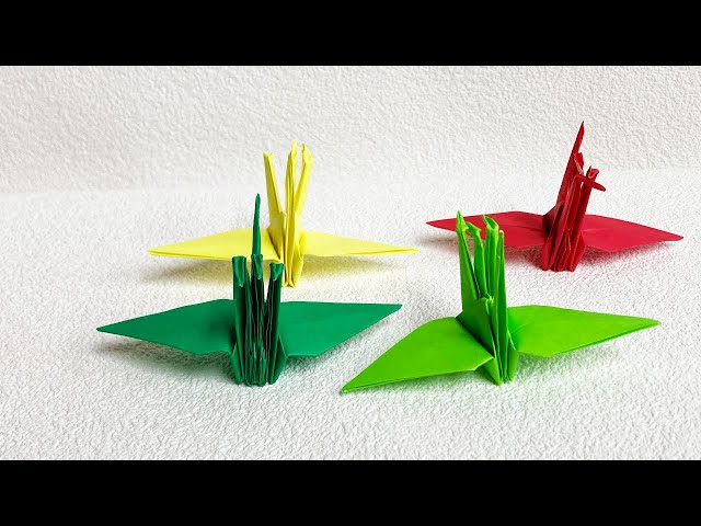 動物おりがみ】3つ頭の鶴(origami 5 headed crane) - YouTube