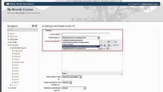 Moodle 2 Forum