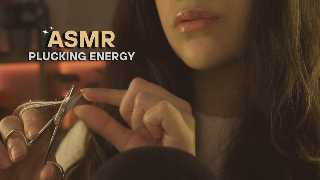 ASMR Sacando malas energías ✂ Plucking negative energy Layered Sounds