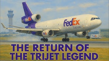 FedEx MD-11 RETURNS to Stansted | Rare Tri-Jet Arrival & Taxi 