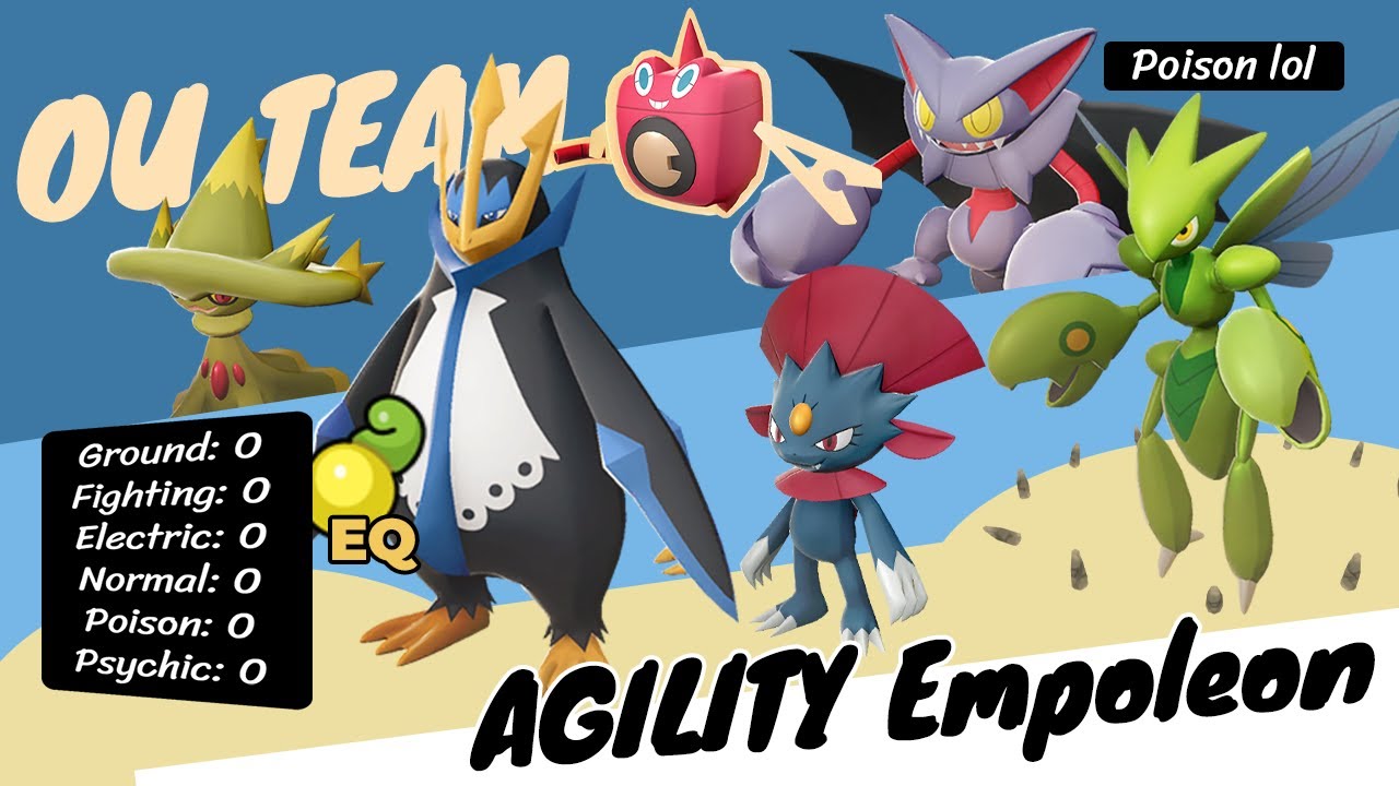 AGILITY EMPOLEON TEAM POKEMON SHOWDOWN OU BDSP YouTube