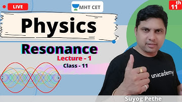 Unacademy MHT CET | Resonance | Physics | Class - 11 | Crack MHT CET 2021/22