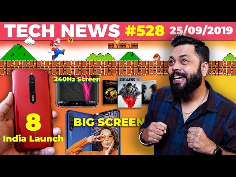 Redmi 8 India Launch  Phone with 240Hz Screen  Mario Kart Tour  Tecno Spark 4 Project XCloud-TTN 528