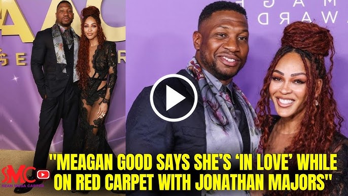 Meagan Good Confesses Being In Love With Jonathan Majors While Walking The Red Carpet