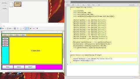 Java Tutorial: Custom Layout with BorderLayout, Gridlayout, FlowLayout