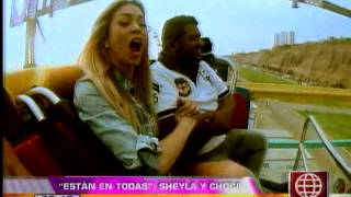 Sheyla Rojas Y Choca Disfrutaron De La Adrenalina En Parque De Diversiones