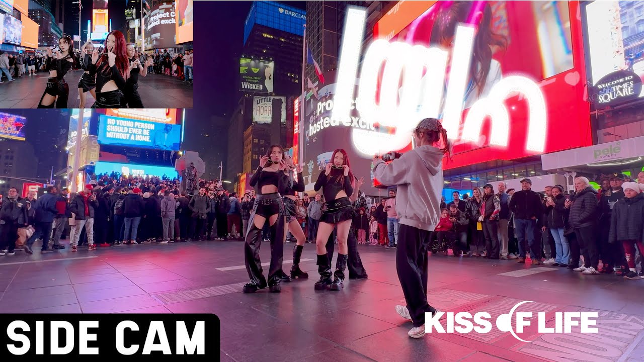 [SIDE CAM | KPOP IN PUBLIC TIMES SQUARE | ONE TAKE] KISS OF LIFE (키스 오브 라이프) - ‘Igloo’  Dance Cover