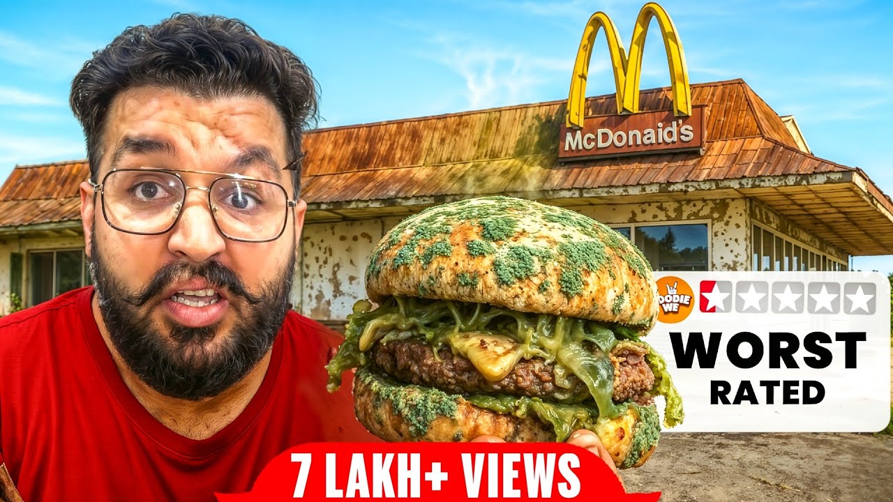 Only Eating at Worst Rated Restaurants for 24 Hours! 😭