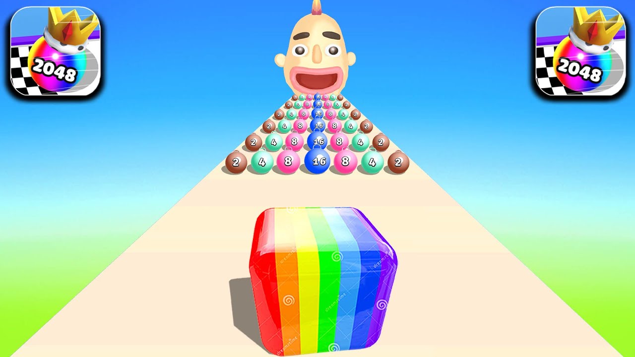 Tiktok new gameplay video 2024 ball run 2048 jelly run 2048 going