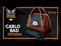 Free PDF Pattern - How to make that leather Carlo Zip Bag .
