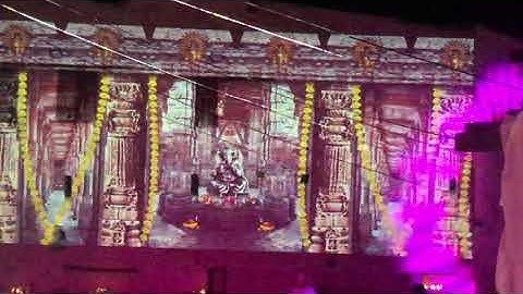 Creative lighting , video projection mapping Greek song