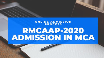 How to Apply in RMCAAP 2020 | MCA Admission in Rajasthan | Online Procedure