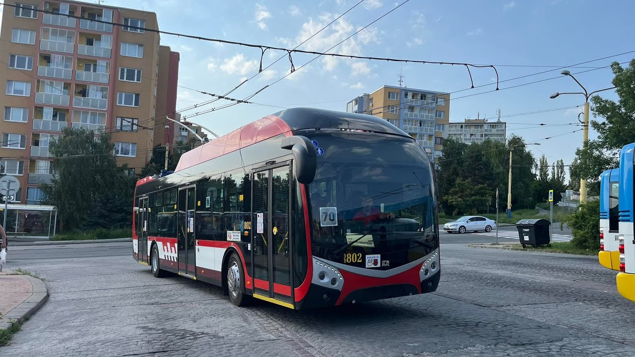 Košice/DPMK - SOR TNS 12 #802 (DPMP) - Linka 70 (Lingov - Námestie osloboditeľov)