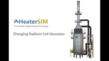 HeaterSIM - How to change Radiant Coil Diameter - Fired Heater Simulation Software