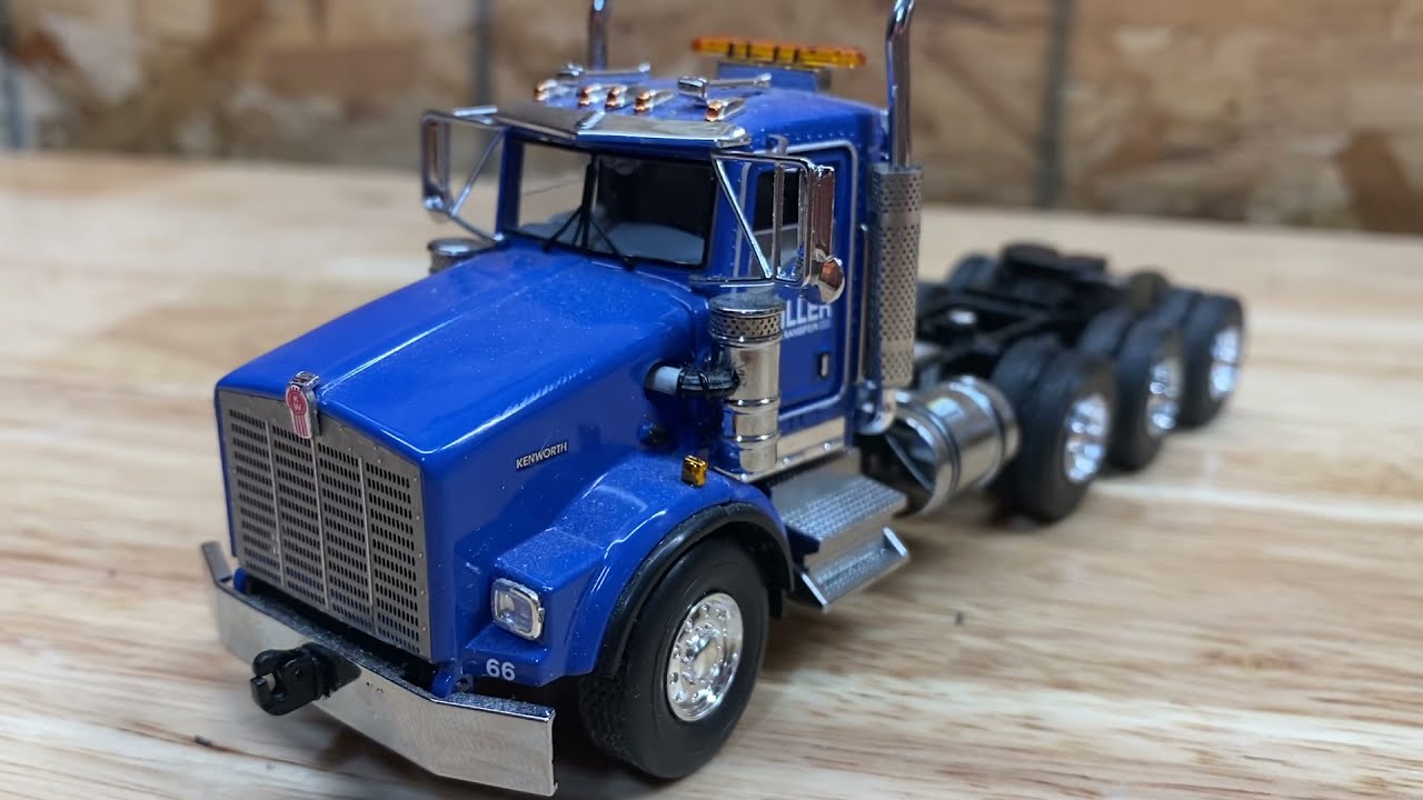 1/50 WSI Kenworth T800 & Rodgers Lowboy Review. - YouTube