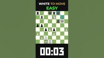 ♟Can you solve this easy puzzle?♟ #chess #chessgame #chesscom #chessmaster #chesstactics #games