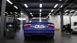 AUDI A7 x Fi Exhaust - Sound Check ! Valve Open & Closed !