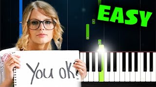 Video thumbnail of "Taylor Swift - You Belong With Me - EASY Piano Tutorial"