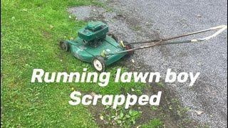 Saved a vintage lawn boy from the scrapyard