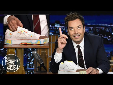 Jimmy Unveils the Gobstopper-Inspired Collab Sneaker With MSCHF |  Tonight Show