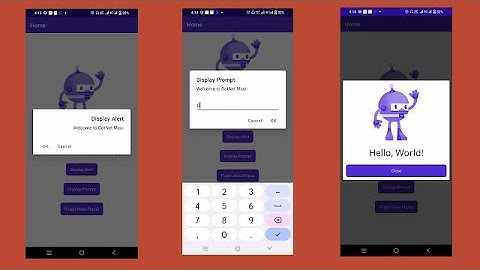 Create different types of Popup in dotnet MAUI