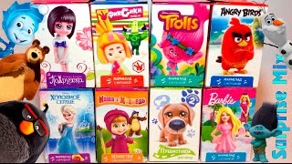картинка: СВИТ БОКС МИКС Sweet Box MIX - Коробочки-СЮРПРИЗЫ: ТРОЛЛИ Trolls, Холодное Сердце, ФИКСИКИ, Барби...