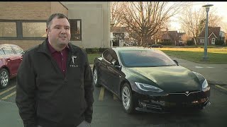 New castle resident russ carley knows about electric cars.