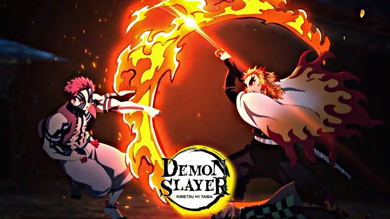 Demon Slayer Brasil - SAIU A LUTA DO RENGOKU CONTRA AKAZA QUASE INTEIRA      Edit