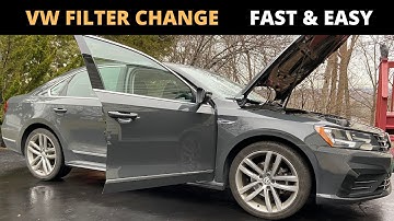 Replace 2012 - 2019 Volkswagen Passat Cabin and Air Filter in 10 Minutes!