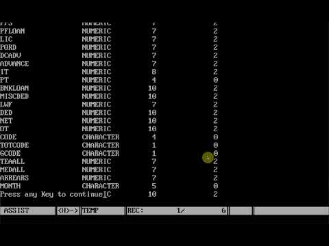 dBASE like utility