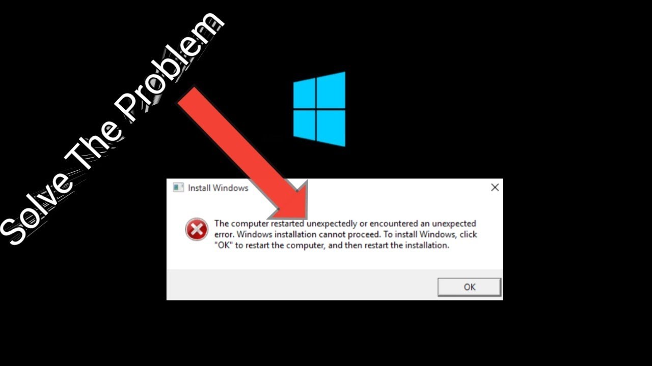 The Computer Restarted Unexpectedly Or Encountered An Unexpected Error How Solve The Problem