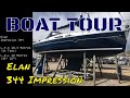 Boat tour of our elan 344 impression sailing yacht