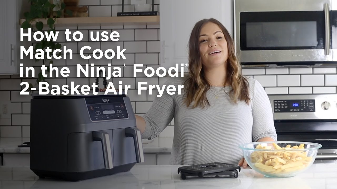 Air Fryer  How to Use Smart Finish (Ninja® Foodi® 2-Basket Air