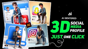 How to create 3D Al Social media Images |Ai Portraits Trend 2024 | bing image creatortutorial ai